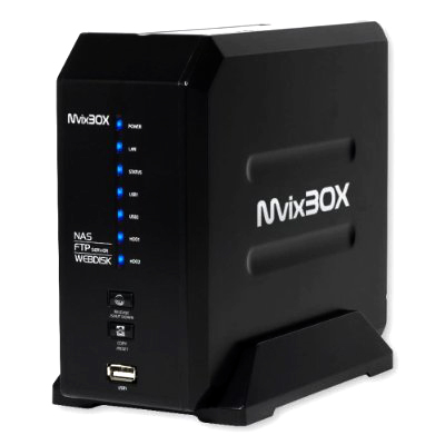 MvixBOX (WDN-2000) Ultra-Performance 2-Bay SATA NAS Server